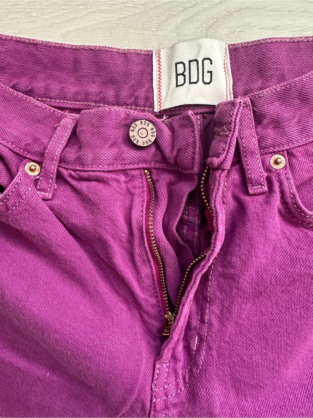 Urban Outfitters BDG High-Waisted Purple Pink Cowboy Jeans Size27 - Picture 7 of 14